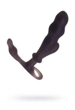 Анальная втулка Seven Creations, силикон, чёрная, 12 см.