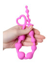 Анальная цепочка ToDo by Toyfa Long Sweety, силикон, розовый, 34 см, Ø 2,7 см