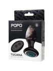 Анальная вибровтулка с ротацией POPO Pleasure Tucana, с управлением от приложения и пульта, силикон