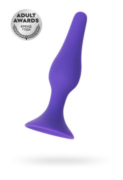 Анальная втулка A-Toys by TOYFA, силикон, фиолетовая, 11,3 см