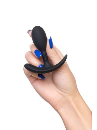 Анальная втулка A-Toys by TOYFA Tord S, силикон, черный, 8,5 см