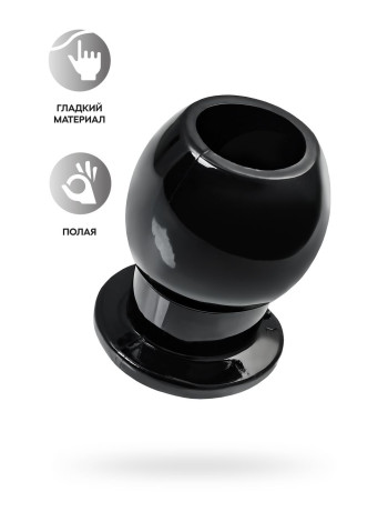 Анальная втулка TOYFA Basic M, TPE, чёрный, 6,5 см Анальная втулка TOYFA Basic M, TPE, чёрный, 6,5 см