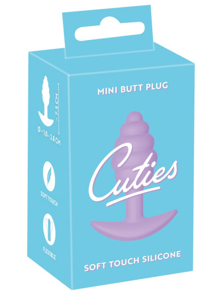 Анальная пробка мини Cuties фиолетовая ORION, длина 7.50 см, диаметр 2.80 см