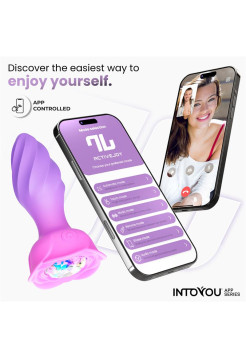 Интерактивная анальная вибропробка с вращением Moxy IntoYou, c вибрацией, длина 11.50 см, диаметр 3.50 см