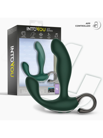 Вибромассажёр простаты Greeny IntoYou, c вибрацией, длина 12.80 см, диаметр 2.50 см