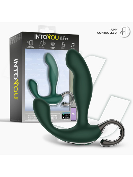 Вибромассажёр простаты Greeny IntoYou, c вибрацией, длина 12.80 см, диаметр 2.50 см