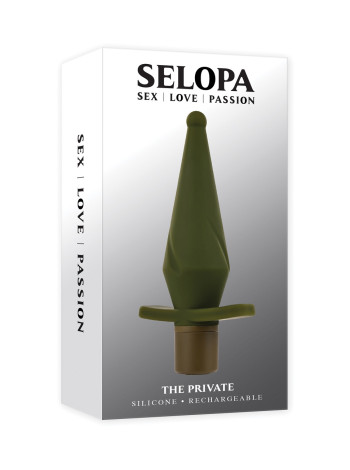 Анальная вибропробка THE PRIVATE Evolved, c вибрацией, длина 13.00 см, диаметр 3.45 см
