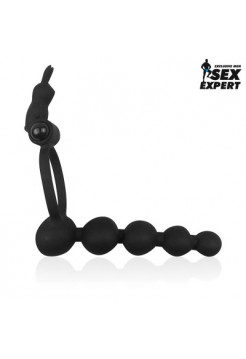 КОЛЬЦО ЭРЕКЦИОННОЕ С АНАЛЬНЫМ СТИМУЛЯТОРОМ И С ВИБРАЦИЕЙ цвет чёрный, L 130 мм D 22x29x31 мм