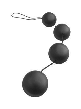Анальная цепочка из 4 шариков из силикона Deluxe Vibro Balls Pipedream, диаметр 3.20 см