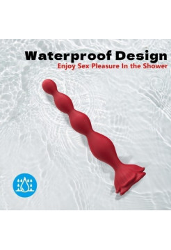 ВИБРОМАССАЖЁР L 195 мм D 20x32 мм, 9 режимов вибрации, дистанционный пульт