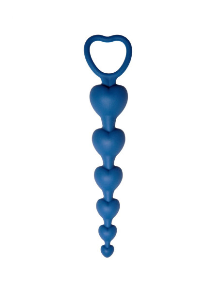 Анальная цепочка Love Beam, диаметр до 3,2 см, длина 19 , цвет кобальт