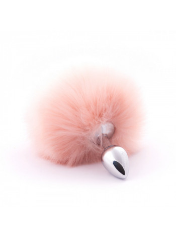 Анальная пробка с искусственным хвостом (Бежевый)