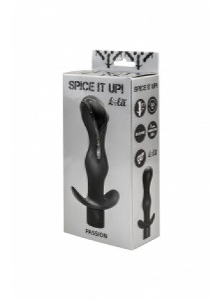 АНАЛЬНАЯ ПРОБКА С ВИБРАЦИЕЙ SPICE IT UP PASSION BLACK