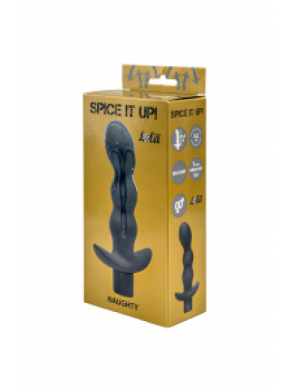 АНАЛЬНАЯ ПРОБКА С ВИБРАЦИЕЙ SPICE IT UP NAUGHTY DARK GREY