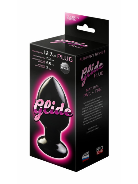 Анальный плаг Glide XL Длина рабочая 112 мм. Диаметр 66 мм.