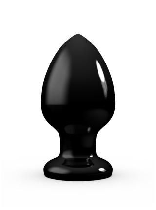 Плаг-массажёр для простаты black MAGNUM 10 в ламинате Длина рабочая 130 мм. Диаметр 76 мм.