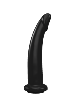 Плаг-массажер для простаты чёрный в ламинате с коннектором Длина рабочая 185 мм. Диаметр 36 мм.