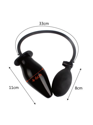 Анальная втулка с грушей "Filling" диаметр 4-6 см