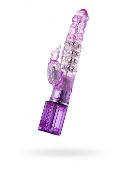 Вибратор с клиторальным стимулятором TOYFA A-Toys  High-Tech fantasy , TPE, Фиолетовый, 26,5 см