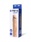 Насадка на пенис TOYFA A-Toys  , SoftSkin, Телесный, 19,5 см
