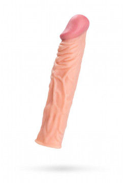 Насадка на пенис TOYFA A-Toys  , SoftSkin, Телесный, 19,5 см