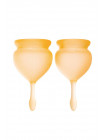 Менструальная чаша Satisfyer Feel Good, 2 шт в наборе, Силикон, Оранжевый
