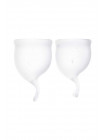 Менструальная чаша Satisfyer Feel Secure, 2 шт в наборе, Силикон, Прозрачный
