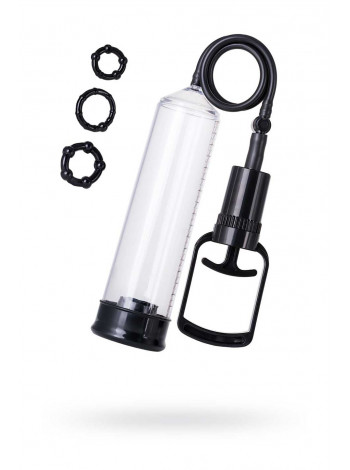 Помпа для пениса TOYFA A-Toys, PVC, Чёрный, 23,5 см