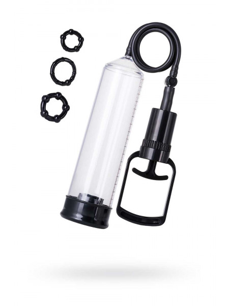 Помпа для пениса TOYFA A-Toys, PVC, Чёрный, 23,5 см