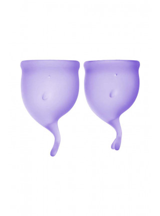 Менструальная чаша Satisfyer Feel Secure, 2 шт в наборе, Силикон, Фиолетовый