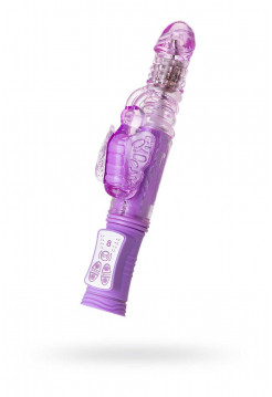 Вибратор с клиторальным стимулятором TOYFA A-Toys  High-Tech fantasy , TPE, Фиолетовый, 25,5 см