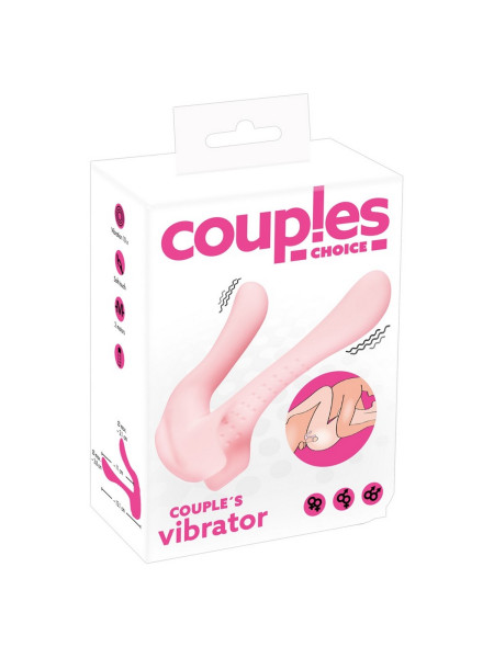 Couples Choice Двойной многофункциональный вибратор ORION, c вибрацией, длина 13.10 см, диаметр 2.80 см