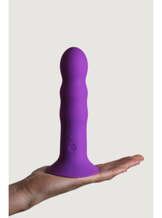 Hitsens 3 (7) Фалломитатор с вибрацией, фиолетовый Adrien Lastic , c вибрацией, длина 18.20 см, диаметр 4.00 см