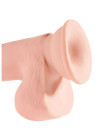 Фаллоимитатор на присоске King Cock Plus 7.5 Triple Density Cock with Balls Pipedream, длина 22.90см, диаметр 4.60см
