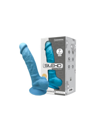 SileXD Фаллоимитатор Model 1 7 голубой Adrien Lastic , длина 17.60см, диаметр 3.50см 