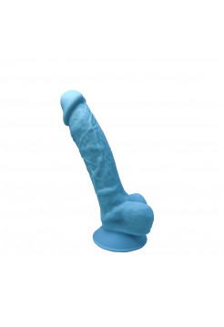 SileXD Фаллоимитатор Model 1 7 голубой Adrien Lastic , длина 17.60см, диаметр 3.50см 