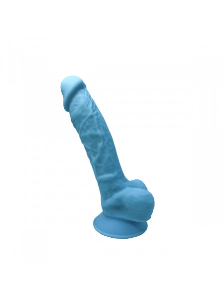 SileXD Фаллоимитатор Model 1 7 голубой Adrien Lastic , длина 17.60см, диаметр 3.50см 