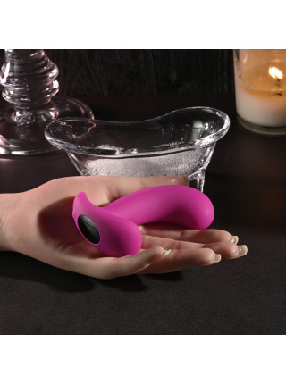 Вибромассажёр простаты с пультом ДУ Hooking Up Evolved, c вибрацией, длина 9.53 см, диаметр 2.62 см 