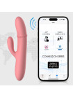 Mora Neo Интерактивный вибростимулятор-кролик с кольцом из бусин SVAKOM, c вибрацией, длина 19.60 см, диаметр 3.00