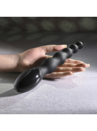 Анальный вибростимулятор Backdoor Baton Evolved, c вибрацией, длина 24.13 см, диаметр 3.58 см 