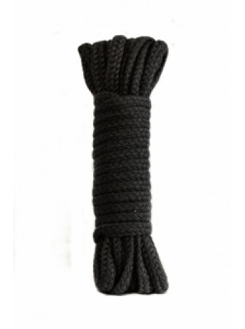 Хлопковая веревка для шибари (ЧЕРНАЯ), 15 м