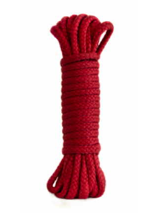 Хлопковая веревка для шибари (КРАСНАЯ), 15 м