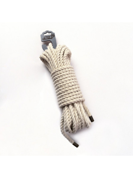 Хлопковая веревка для шибари (Белая), 15 м