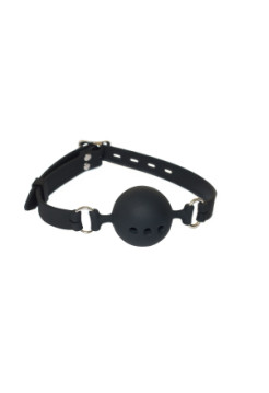 Кляп 4.5 см с черными ремнями и контрастной строчкой