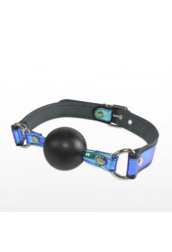 Кляп-шар с яркими ремешками из натуральной кожи SITABELLA, длина 57.00 см, диаметр 4.00 см