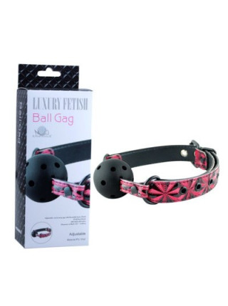 Кляп-шар BALL GAG L 680 мм D 44 мм, цвет красный