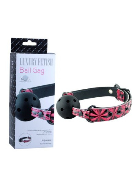 Кляп-шар BALL GAG L 680 мм D 44 мм, цвет красный