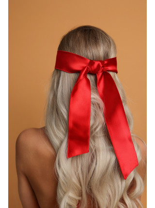 Нежная цельноатласная маска красная (Base)