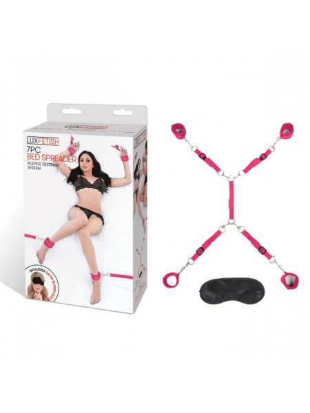 ФИКСАТОР НА МАТРАС ДЛЯ РУК И НОГ CLASSIC BEDSPREADER РОЗОВЫЙ