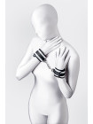 Наручники Anonymo #0107, полиэстер, серебристые, 23,5 см